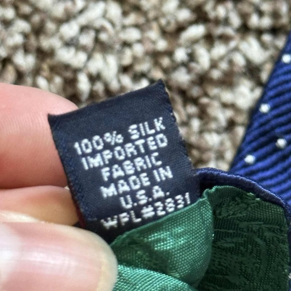 Tommy Hilfiger Silk Necktie Striped &‎ Polka Dot Classic Business - Picture 5 of 5